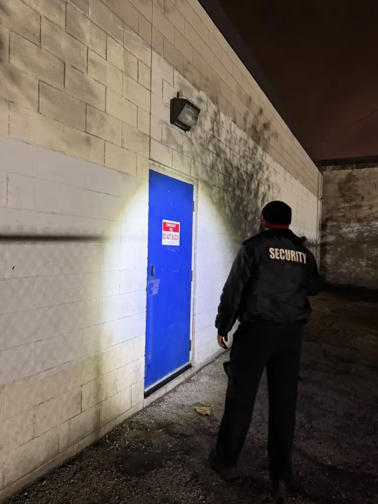Overnight construction site security guard in Hamilton Ontario